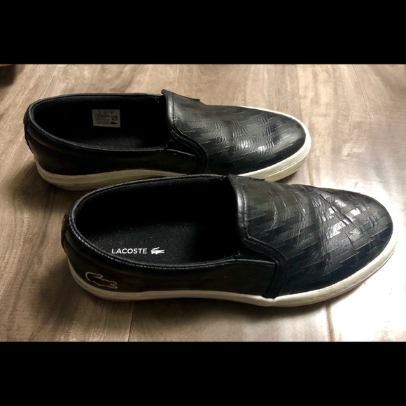 Lacoste Women Leather Slip-on Sneakers - Picture 3 of 6